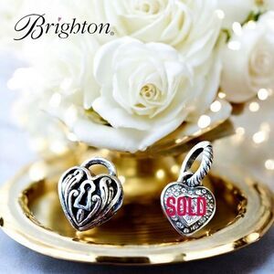 BRIGHTON Silver and Crystal Vintage Charms, $20 each!